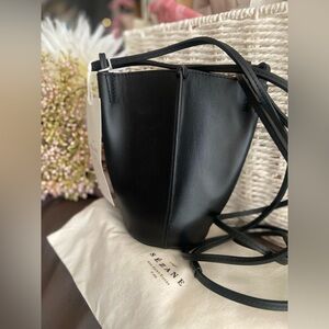 Sezane Smooth Leather Nano Romie Bag …NWT